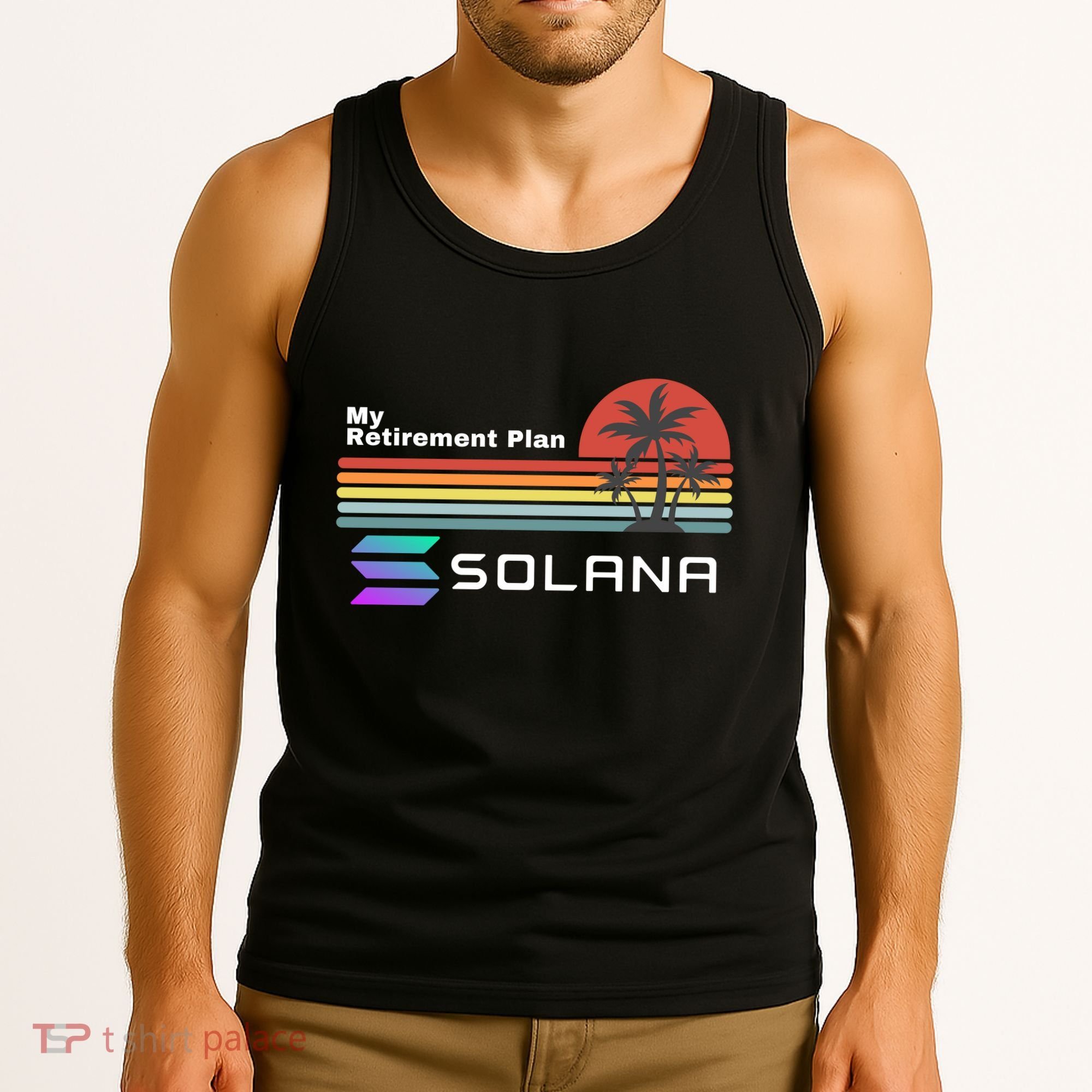 Solana Token, My Retirement Plan, Crypto, DeFi, Crypto Exchange, Solana Crypto Tank Top