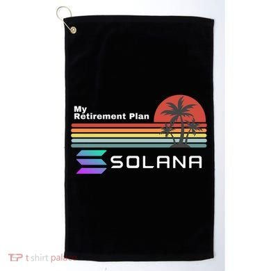 Solana Token, My Retirement Plan, Crypto, DeFi, Crypto Exchange, Solana Crypto Golf Towel