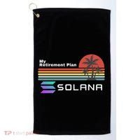 Solana Token, My Retirement Plan, Crypto, DeFi, Crypto Exchange, Solana Crypto Golf Towel thumb 0