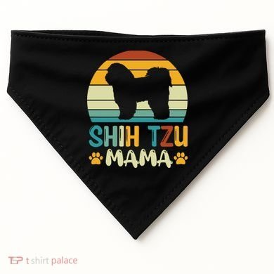 Shih Tzu Mama USA-Made Doggie Bandana