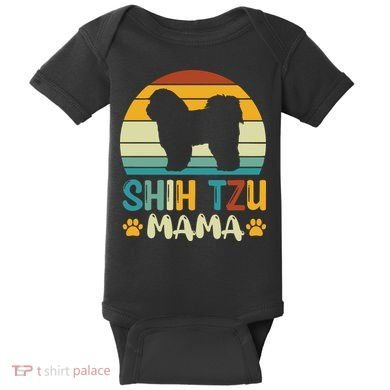 Shih Tzu Mama Baby Bodysuit