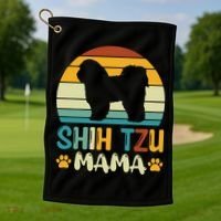 Shih Tzu Mama Golf Towel thumb 1
