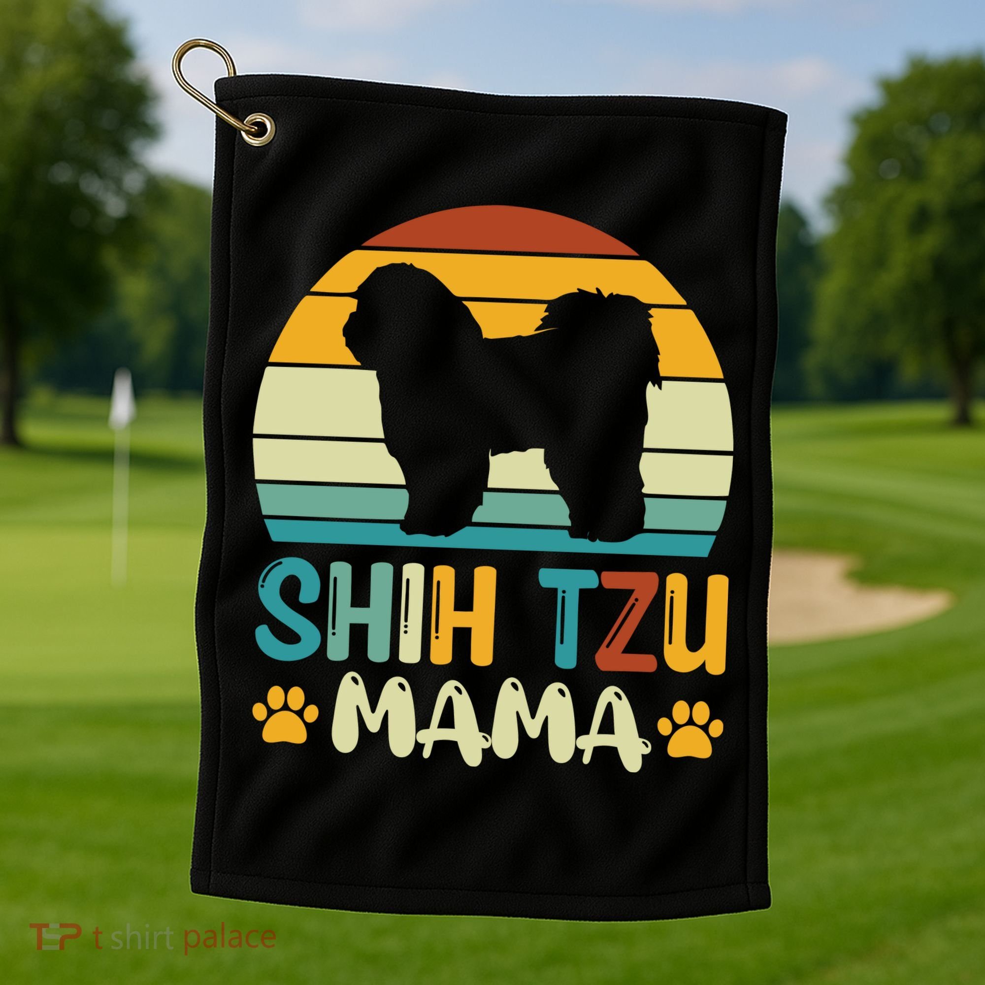 Shih Tzu Mama Golf Towel