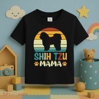 Shih Tzu Mama Toddler T-Shirt thumb 3