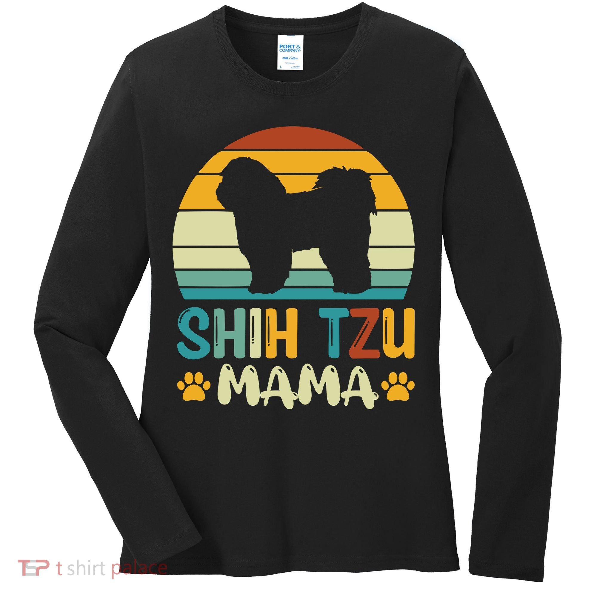 Shih Tzu Mama Women's Long Sleeve Shirt