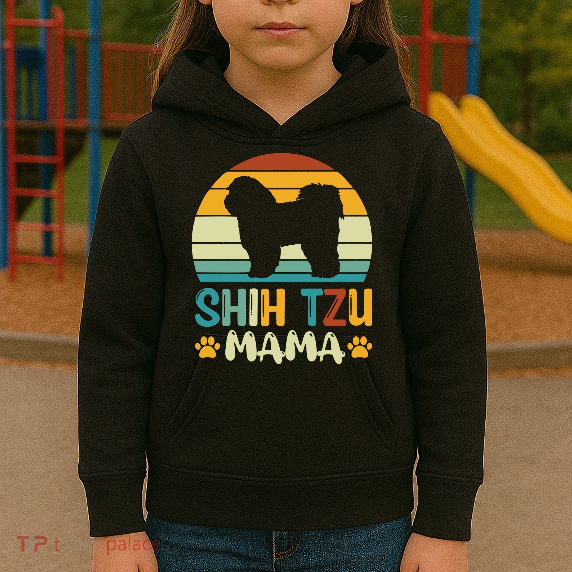 Shih Tzu Mama Kids Hoodie