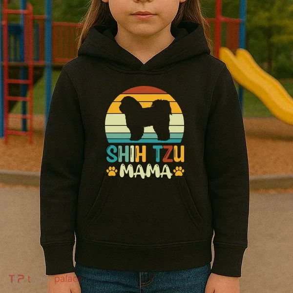 Shih Tzu Mama Kids Hoodie