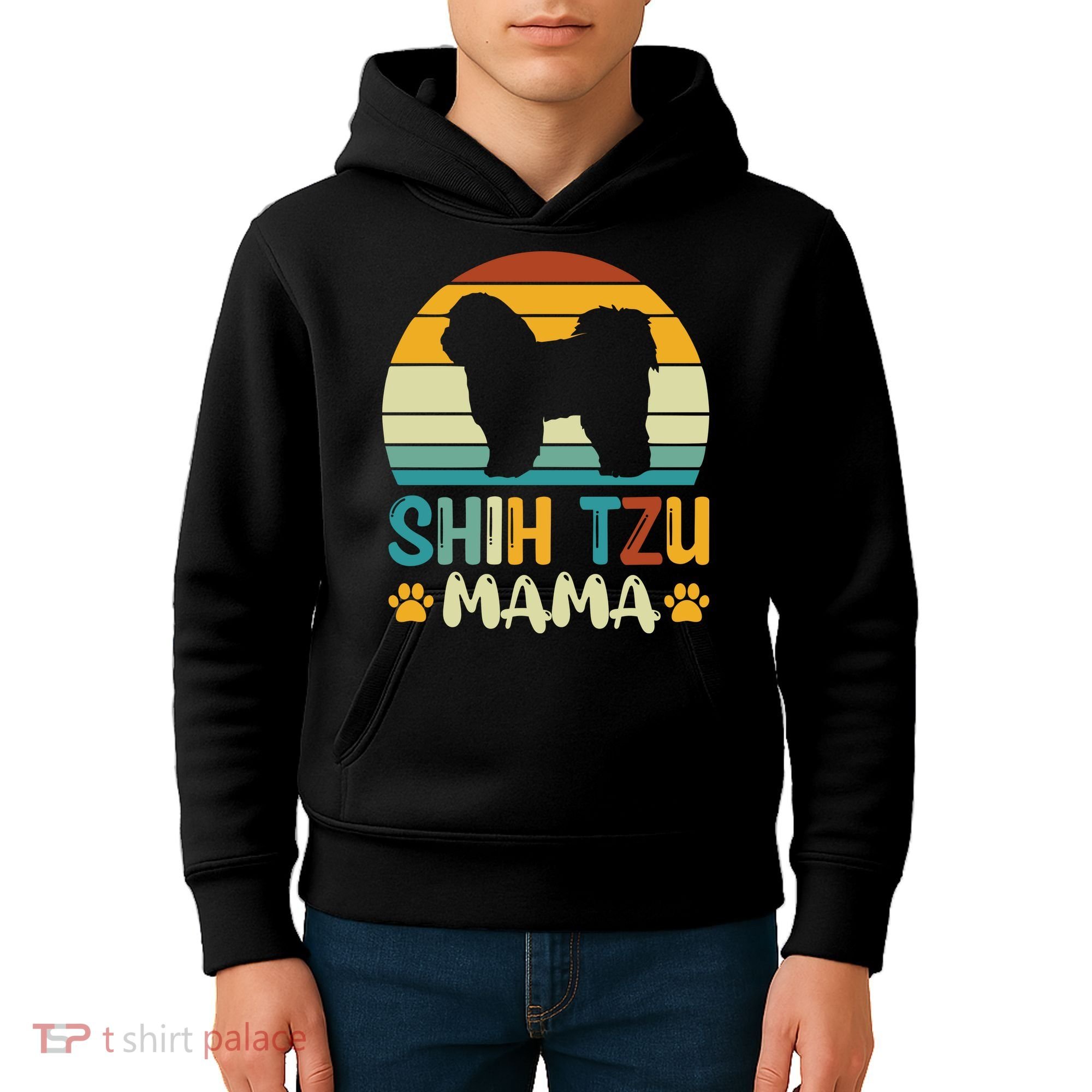 Shih Tzu Mama Kids Hoodie