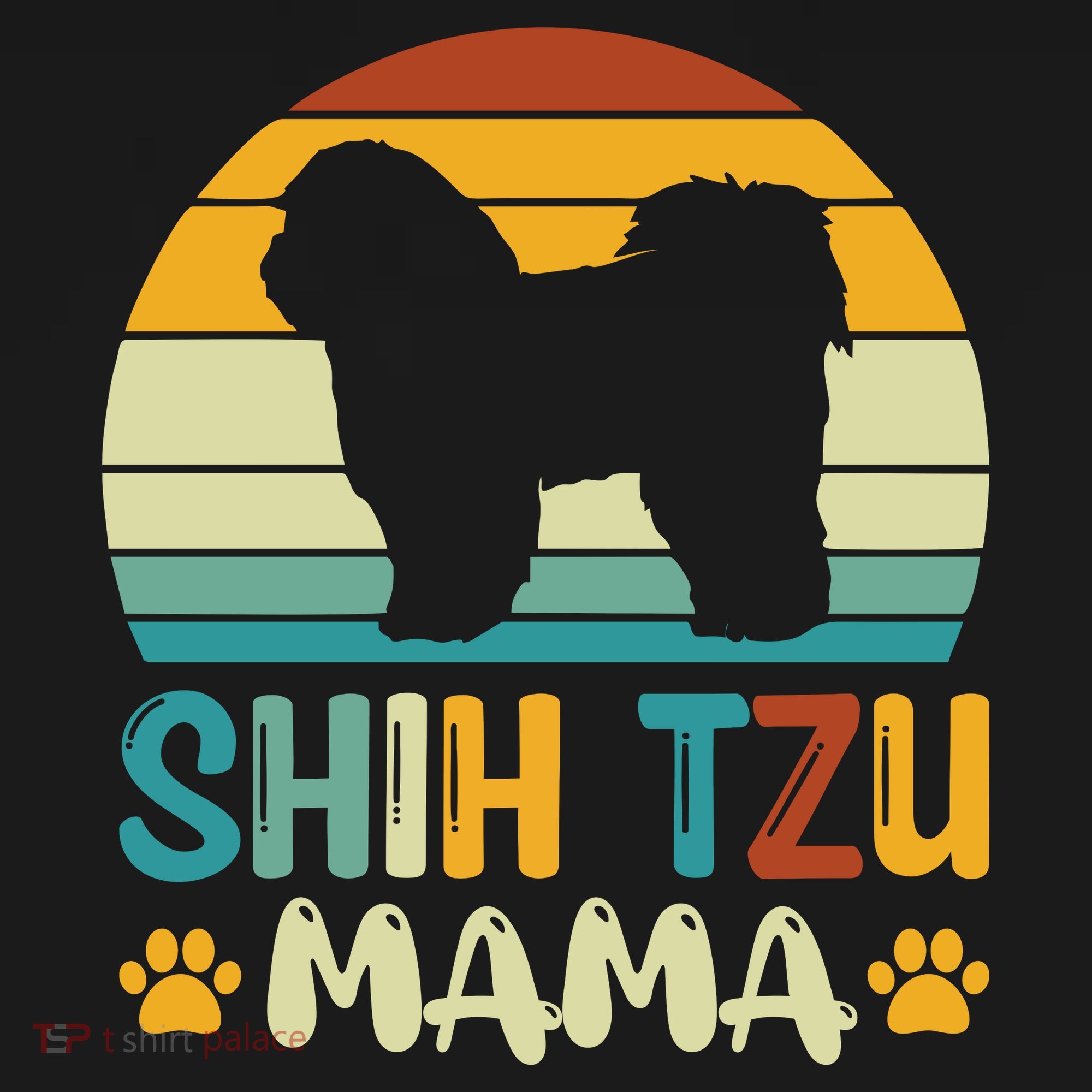 Shih Tzu Mama Kids Long Sleeve Shirt