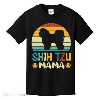 Shih Tzu Mama Kids T-Shirt