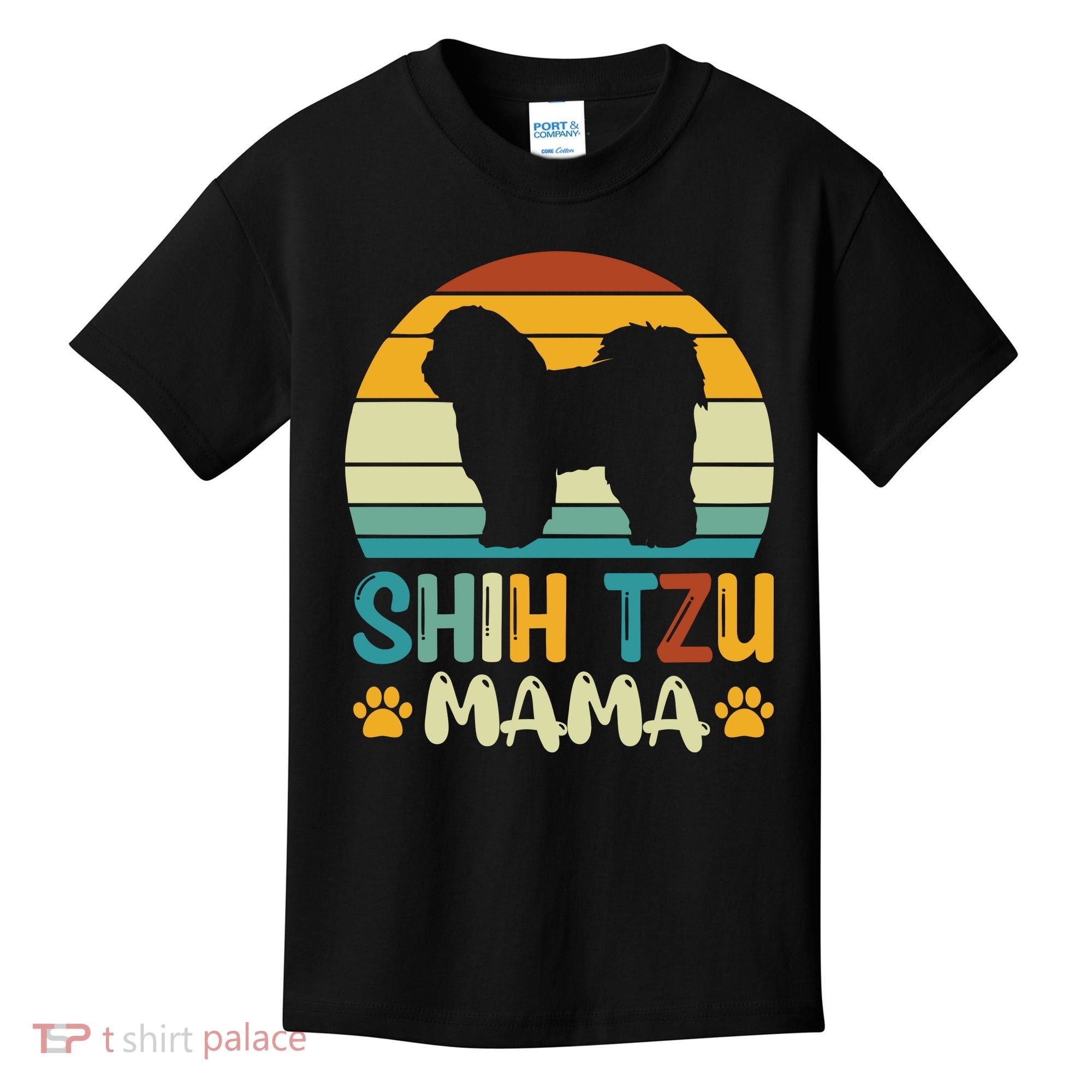 Shih Tzu Mama Kids T-Shirt