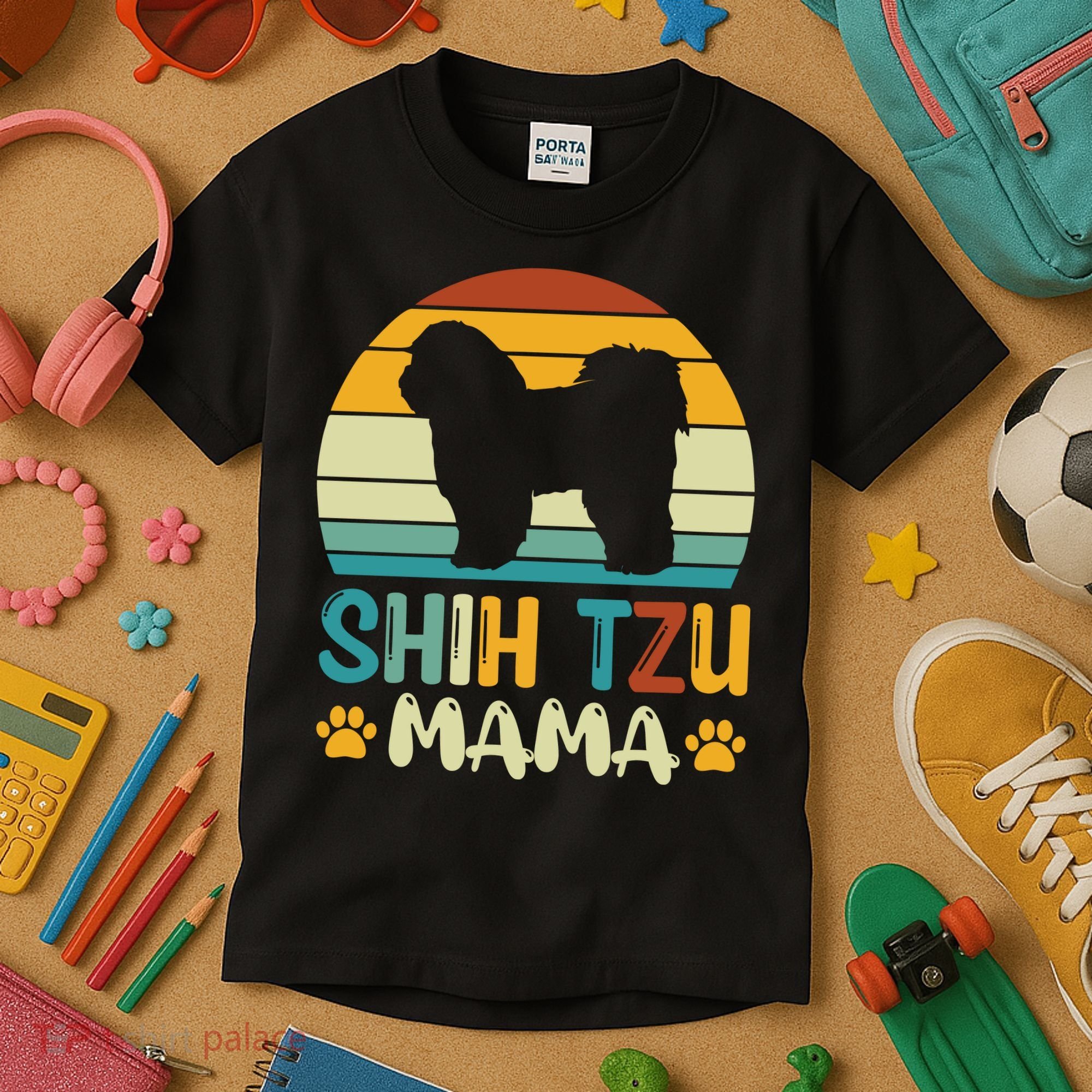 Shih Tzu Mama Kids T-Shirt