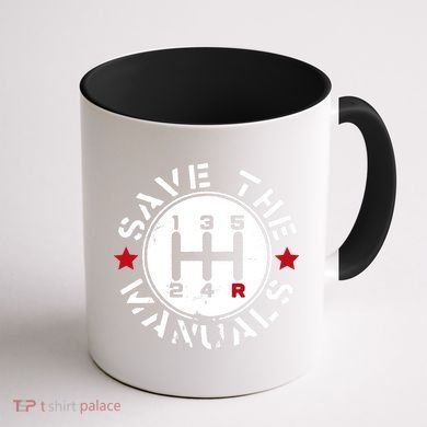 Save The Manuals Coffee Mug back
