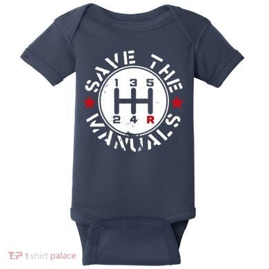 Save The Manuals Baby Bodysuit