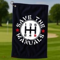Save The Manuals Golf Towel thumb 1