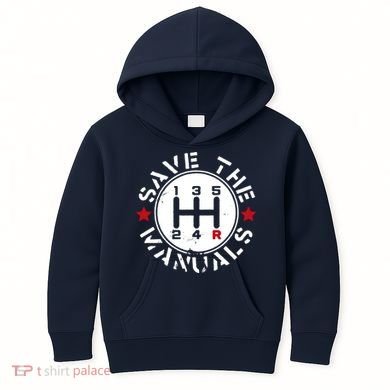 Save The Manuals Kids Hoodie