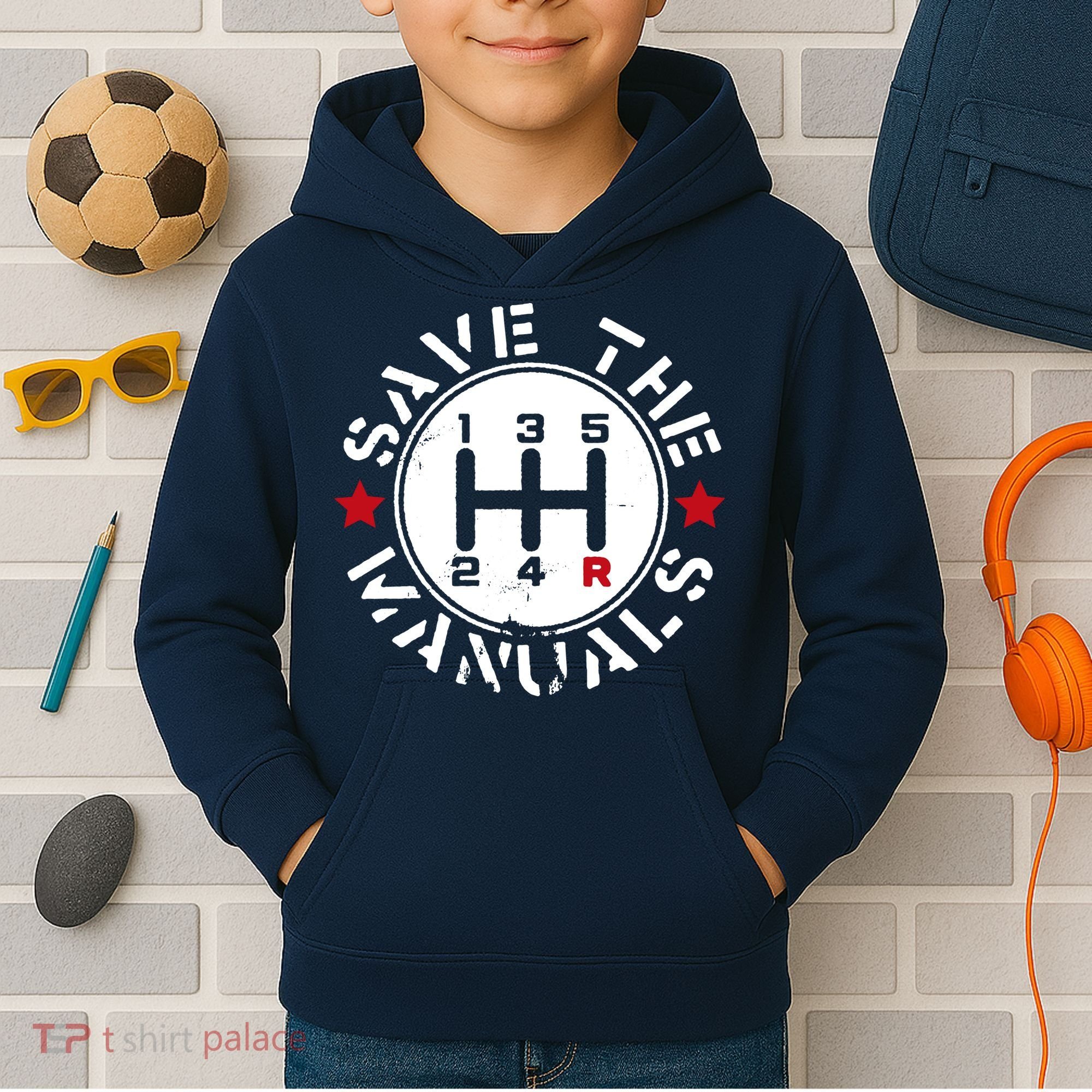 Save The Manuals Kids Hoodie