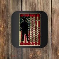 Say Their Names Joe Of 13 Fallen Soldiers Tribute Coaster thumb 0
