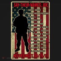 Say Their Names Joe Of 13 Fallen Soldiers Tribute Toddler Hoodie thumb 2