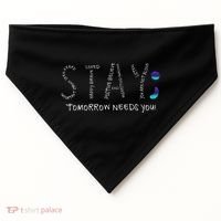 Stay Tomorrow Needs You Semicolon Suicide Prevention USA-Made Doggie Bandana thumb 0