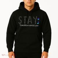 Stay Tomorrow Needs You Semicolon Suicide Prevention Hoodie thumb 2