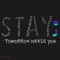 Stay Tomorrow Needs You Semicolon Suicide Prevention Tote Bag thumb 4