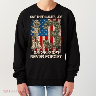 Say Their Names Joe 082621 Never Forget Women's Sweatshirt