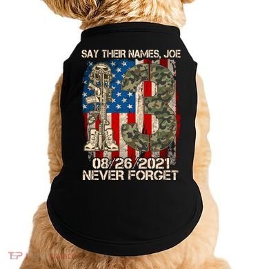 Say Their Names Joe 082621 Never Forget Doggie Tank