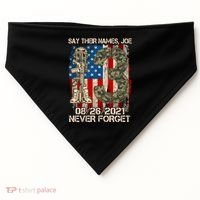 Say Their Names Joe 082621 Never Forget USA-Made Doggie Bandana thumb 0