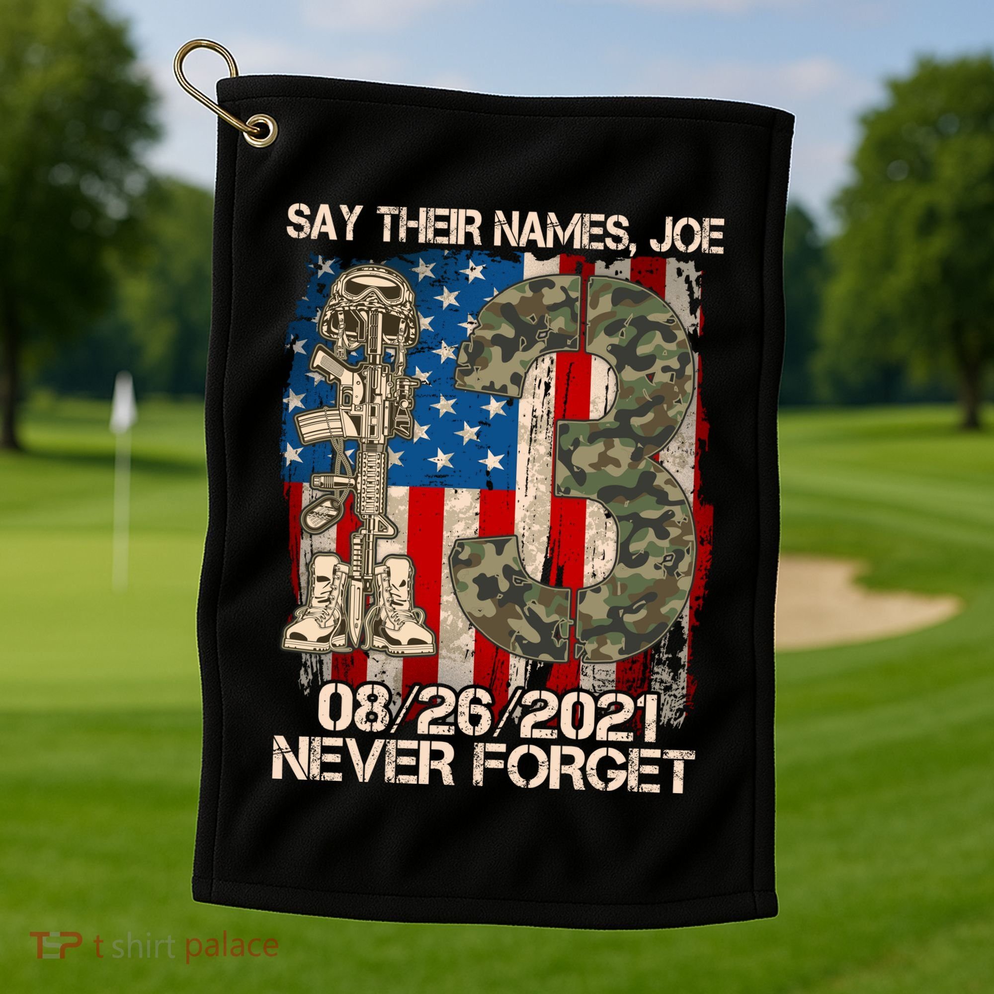 Say Their Names Joe 082621 Never Forget Golf Towel