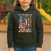Say Their Names Joe 082621 Never Forget Kids Hoodie thumb 3