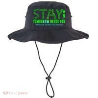 Stay Tomorrow Needs You Mental Health Matters Awareness Bucket Hat thumb 0