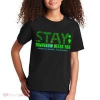 Stay Tomorrow Needs You Mental Health Matters Awareness Kids T-Shirt thumb 2