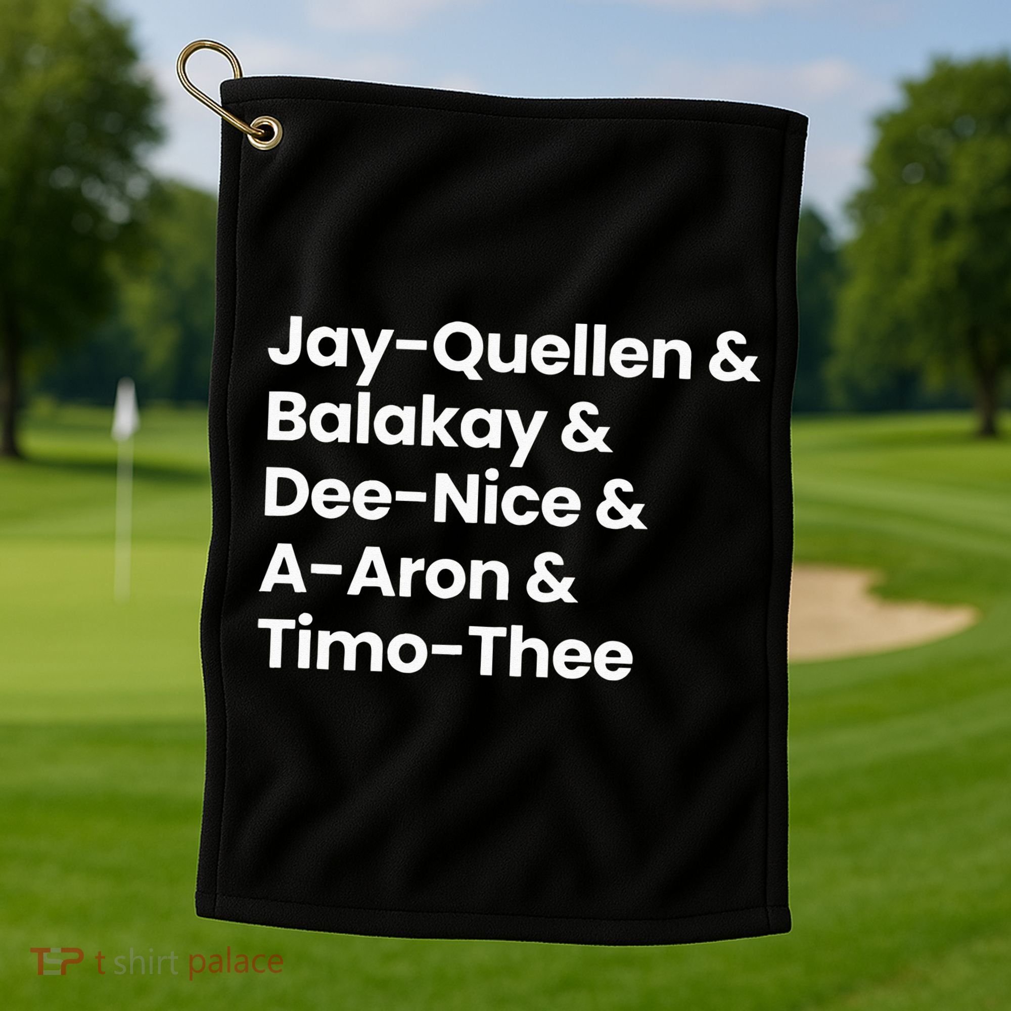 SUBSTITUTE TEACHER NAMES Golf Towel