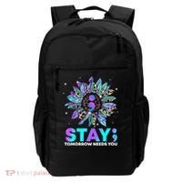 Stay Tomrrow Needs You Suicide Prevention Awareness Backpack thumb 0