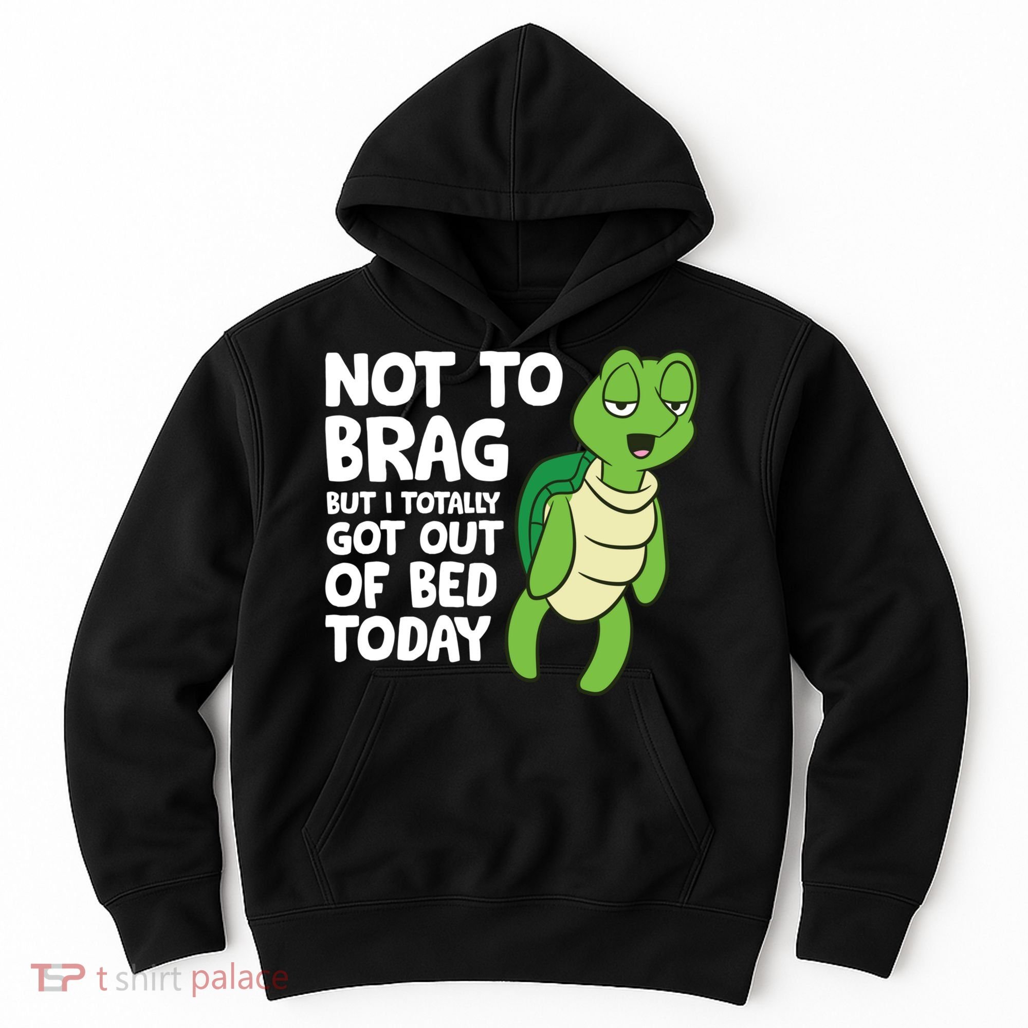Sea Turtle Not To Brag But I Totally Got Out Of Bed Today Hoodie