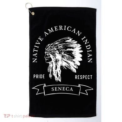 Seneca Tribe Native American Indian Pride Respect Darker Gift Golf Towel