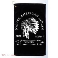 Seneca Tribe Native American Indian Pride Respect Darker Gift Golf Towel thumb 0