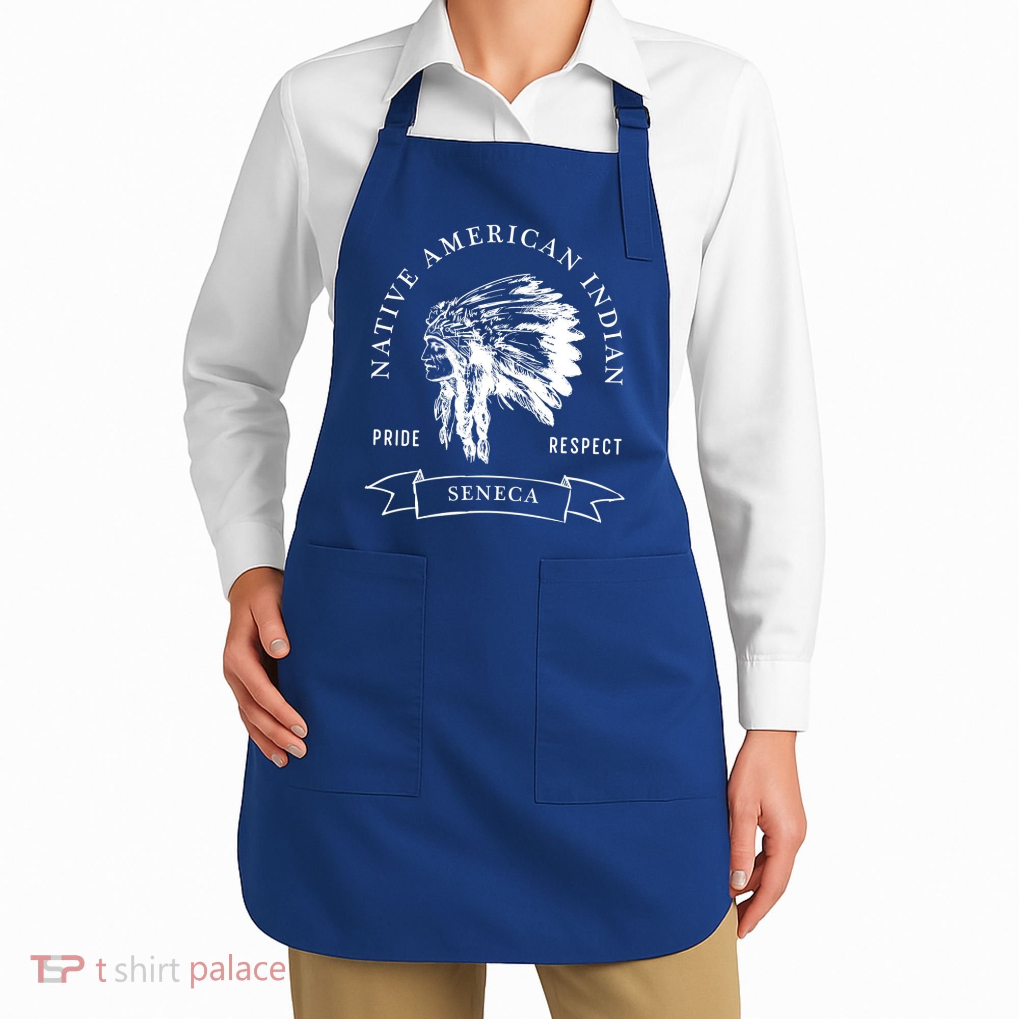 Seneca Tribe Native American Indian Pride Respect Darker Gift Apron