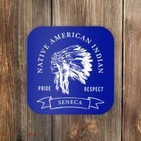 Seneca Tribe Native American Indian Pride Respect Darker Gift Coaster thumb 0