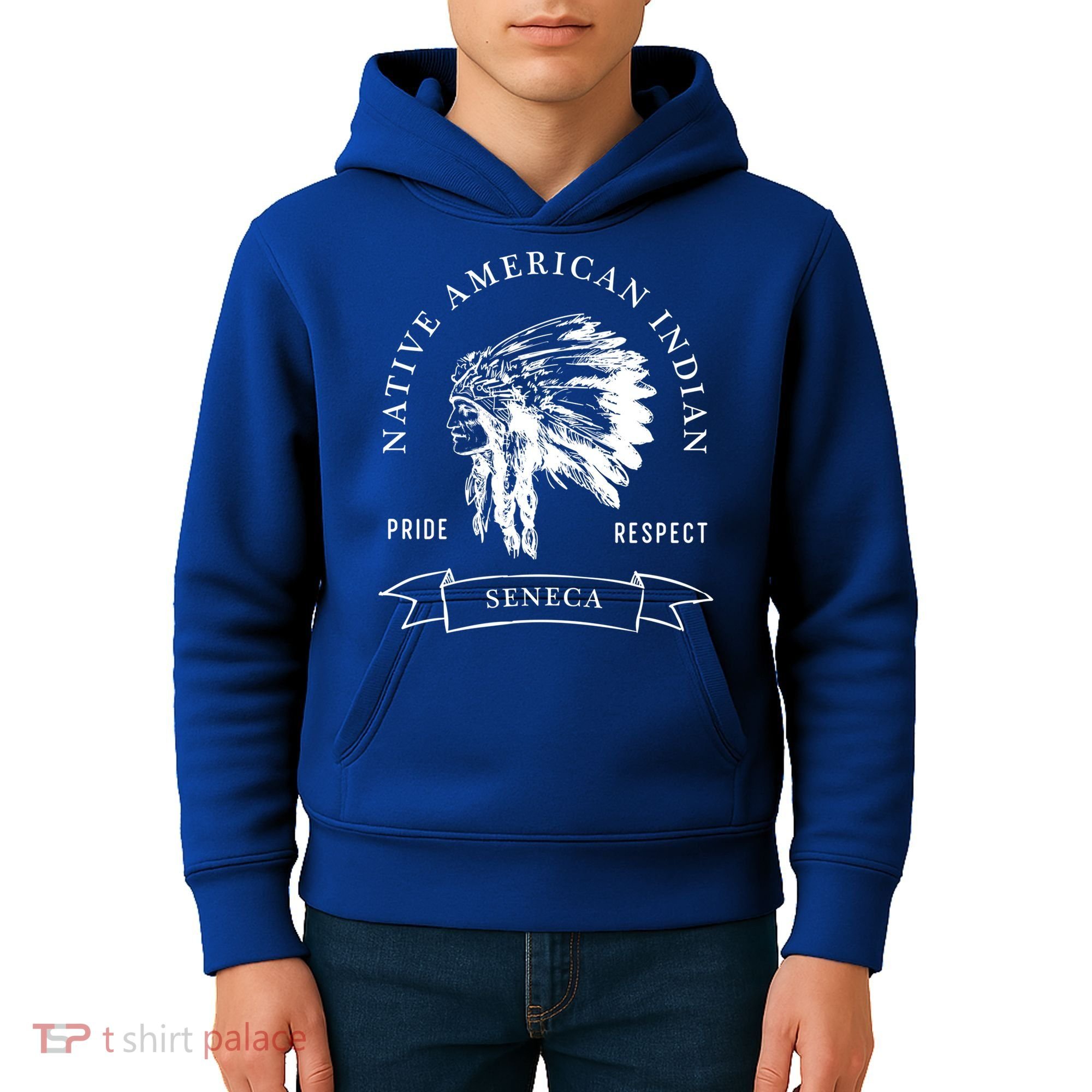 Seneca Tribe Native American Indian Pride Respect Darker Gift Kids Hoodie