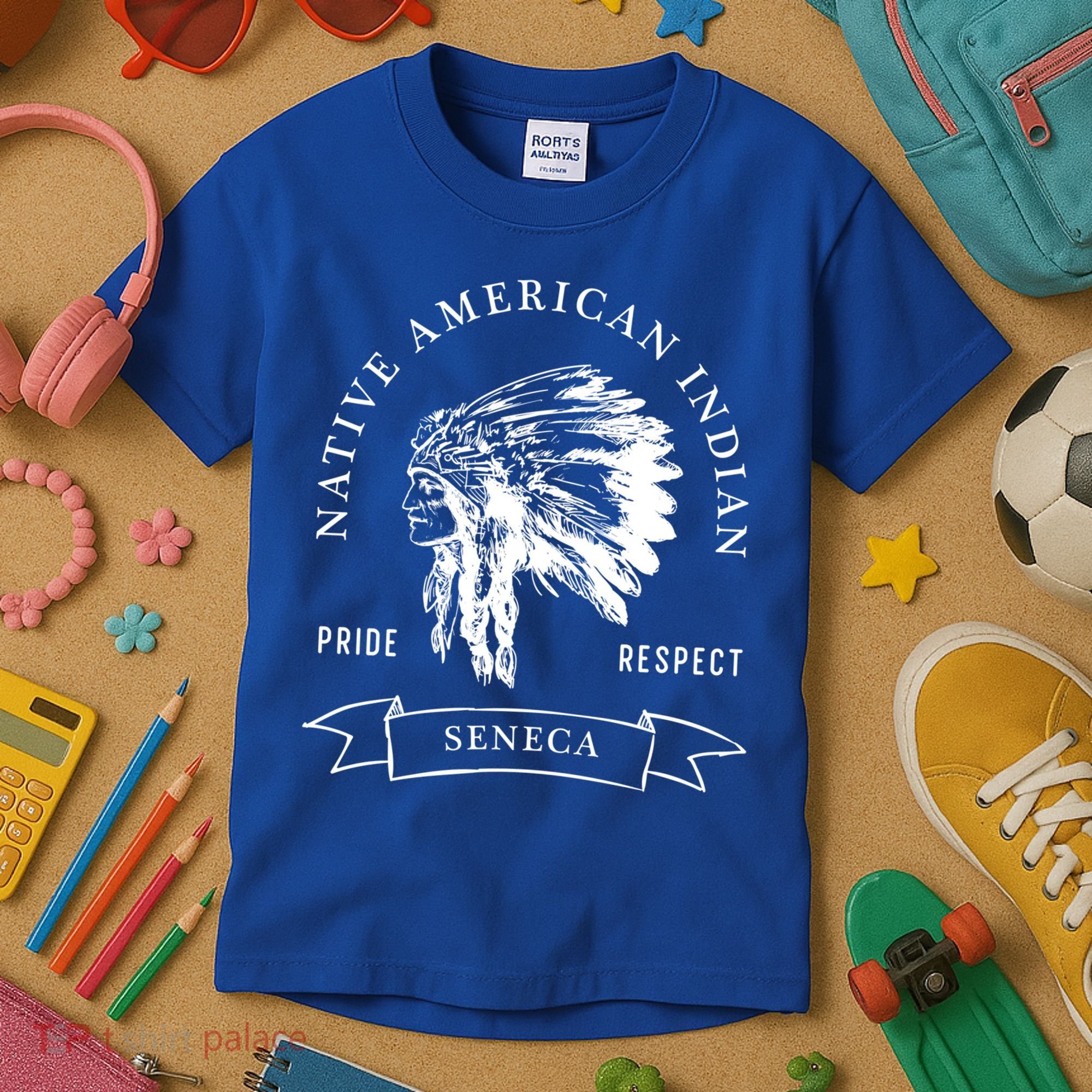 Seneca Tribe Native American Indian Pride Respect Darker Gift Kids T-Shirt