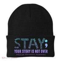 Stay Tomorrow Needs You Suicide Prevention Awareness Support Beanie thumb 0