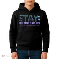 Stay Tomorrow Needs You Suicide Prevention Awareness Support Kids Hoodie thumb 4
