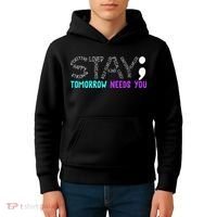 Stay Tomorrow Needs You Kids Hoodie thumb 4