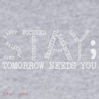 Stay Tomorrow Needs You Mental Health Awareness Anxiety Gift Women's Sweatshirt thumb 2