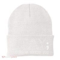 Stay Tomorrow Needs You Mental Health Awareness Anxiety Gift Beanie thumb 0