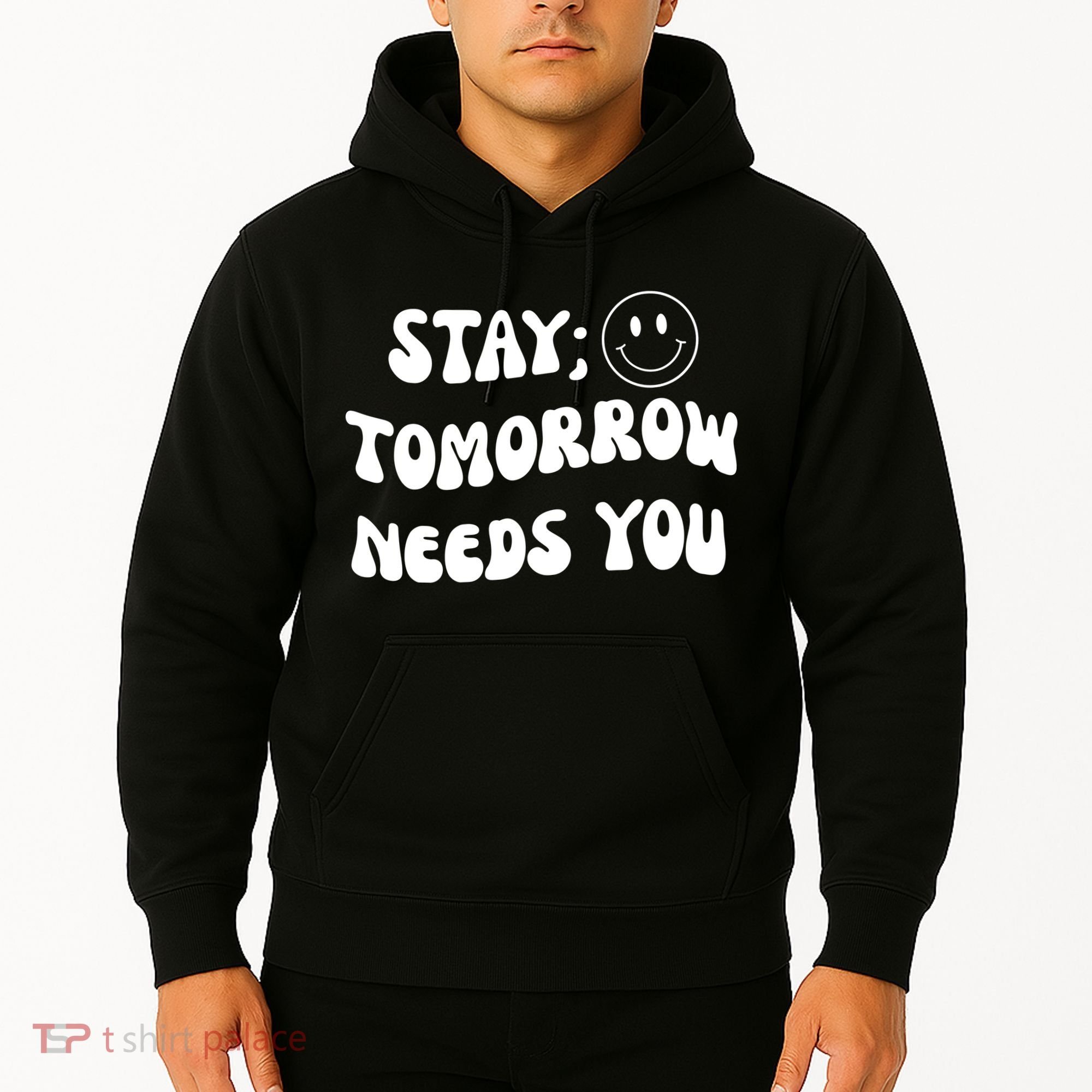 Stay Tomorrow Needs You Retro Mental Health Hoodie