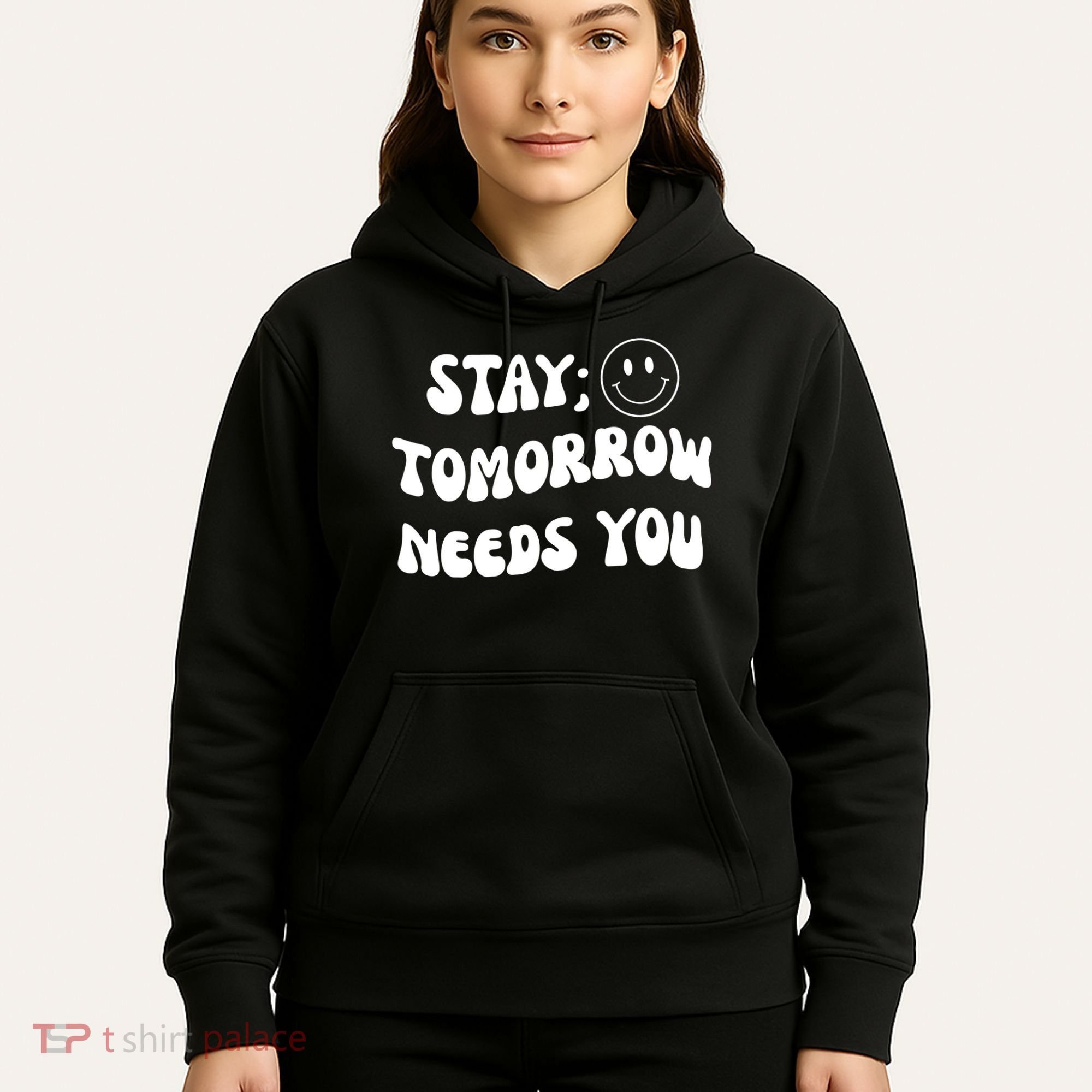 Stay Tomorrow Needs You Retro Mental Health Hoodie