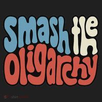 Smash The Oligarchy Word Art Women's Sweatshirt thumb 2